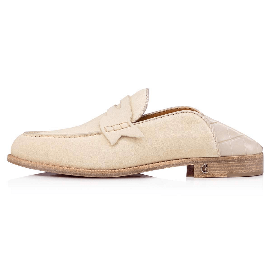 Giày Christian Louboutin Penny No Back 'Panna Cotta' 3220327W474 - Ảnh 4