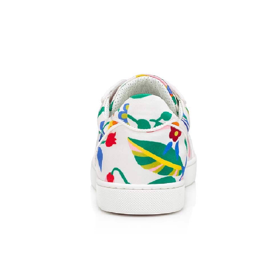 Giày Christian Louboutin Vieira Crepe Satin 'Multicolor Bianco' 1220738J322 - Ảnh 4