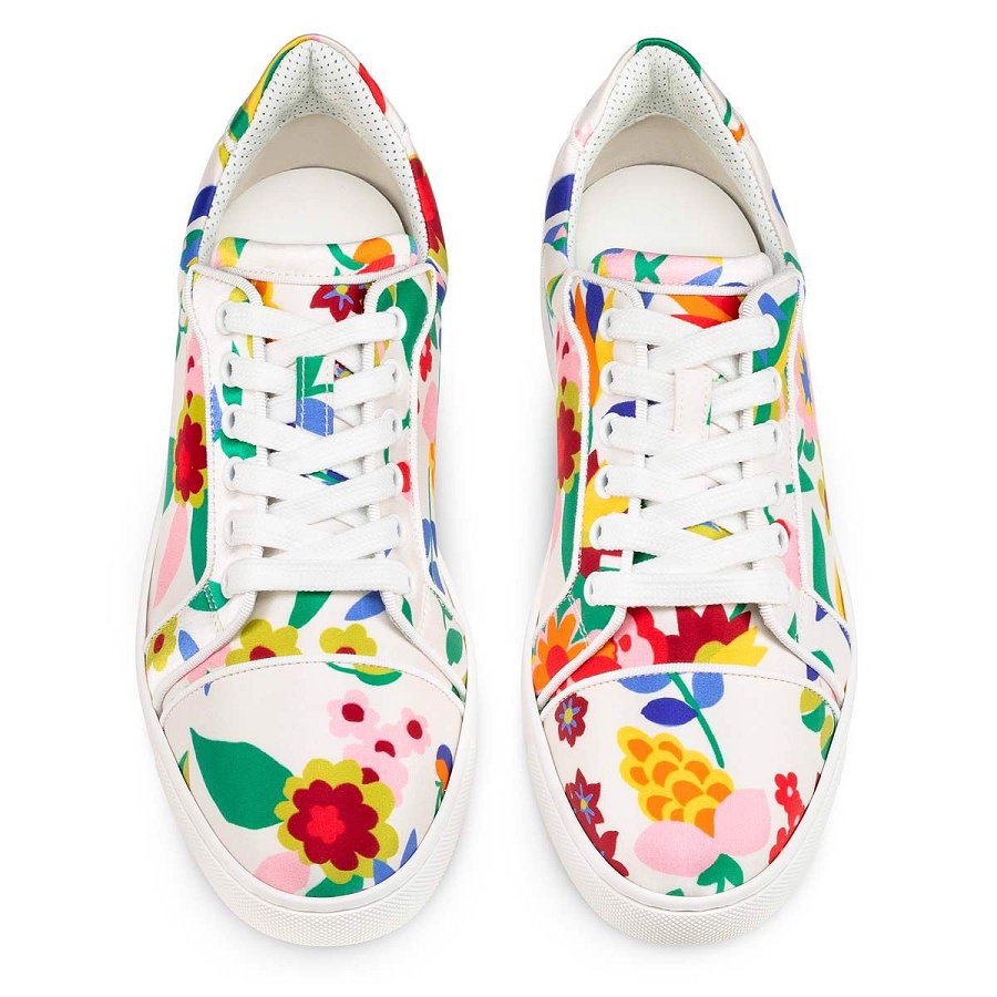 Giày Christian Louboutin Vieira Crepe Satin 'Multicolor Bianco' 1220738J322 - Ảnh 7