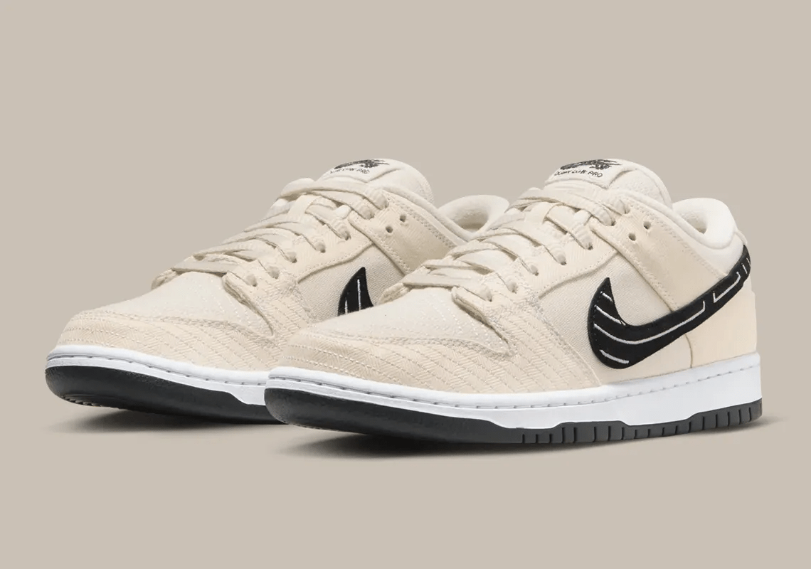 Giày Nike SB Dunk Low x Albino & Preto 'Pearl White' DV5249-800 - Ảnh 4