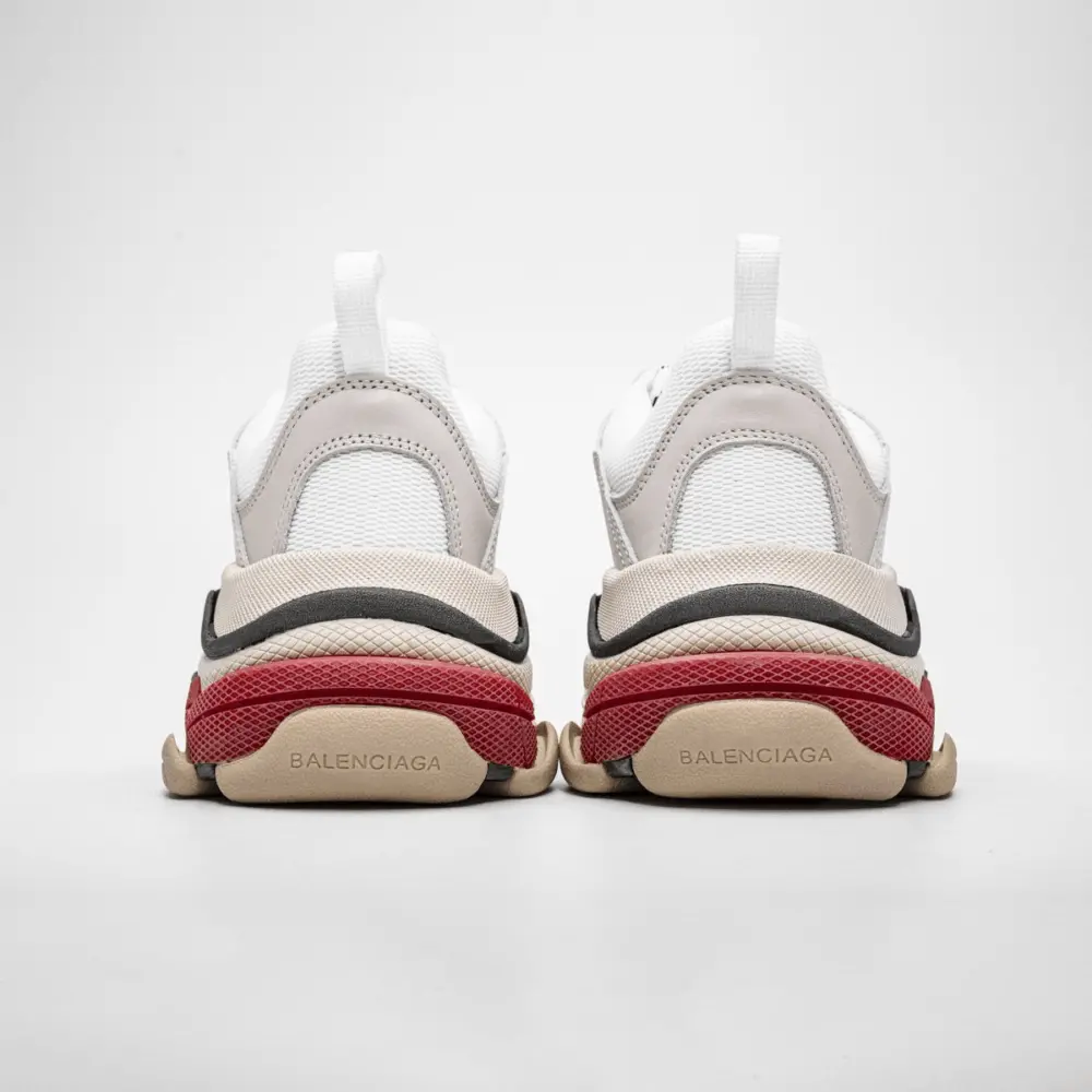 Giày Balenciaga Triple S White Black Red 2019 524037 W09E1 9000 - Ảnh 4