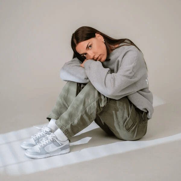 Giày Nike Dunk Low GS 'Wolf Grey' DH9765-001 - Ảnh 4