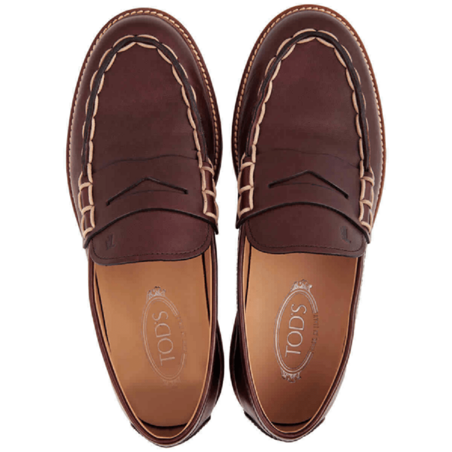 GIày Tod’s Chestnut Leather Penny ‘Brown’ XXM05E0EB60NHVS603 - Ảnh 2