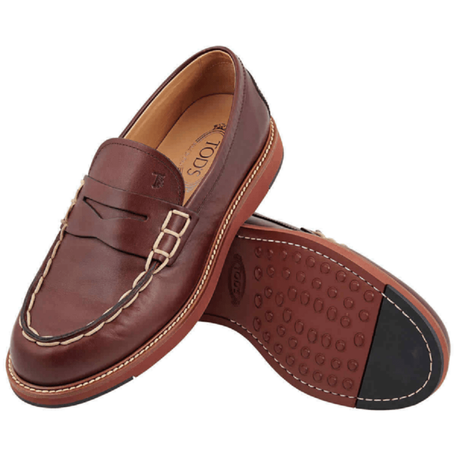 GIày Tod’s Chestnut Leather Penny ‘Brown’ XXM05E0EB60NHVS603 - Ảnh 3