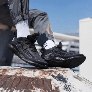 Alternative view of Giày Adidas Alphabounce+ 3 'Triple Black' EG1391