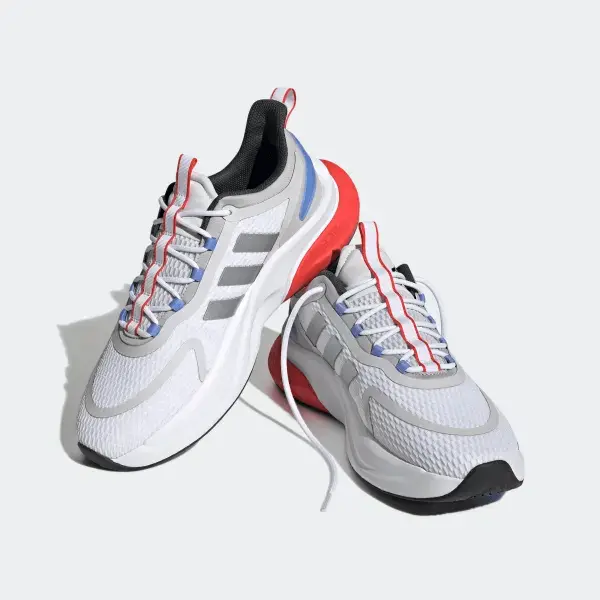 Alternative view of Giày Adidas Alphabounce Plus 'White Silver Blue Fusion' HP6139
