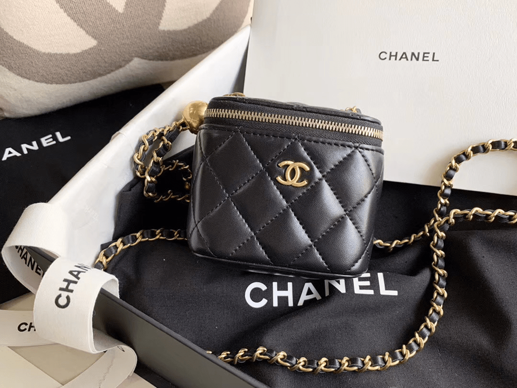 Túi Chanel Small Classic Box On Chain Lambskin 'Black' AP1447-B02991-94305 - Ảnh 3