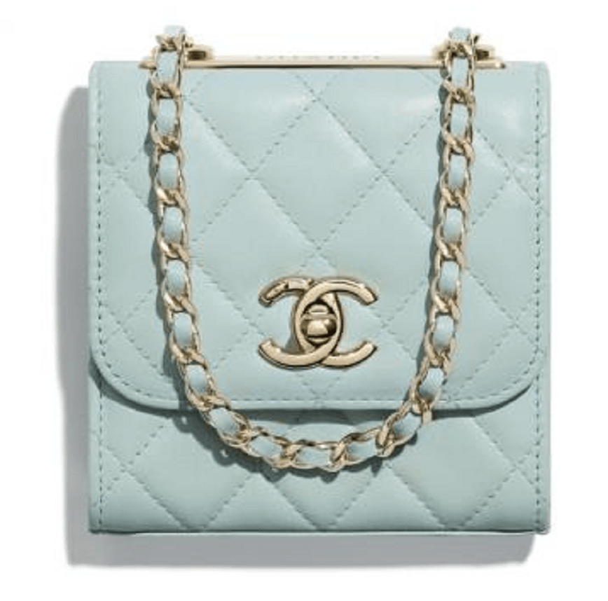 Túi Chanel Clutch With Chain Lambskin 'Light Blue' A81633-Y04059-N5946