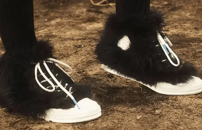 Alternative view of Giày Converse AMBUSH x Chuck 70 High 'Fuzzy Black Egret' 170586C