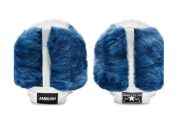 Giày Converse AMBUSH x Chuck 70 High 'Fuzzy Navy Blue' 170587C - Ảnh 5