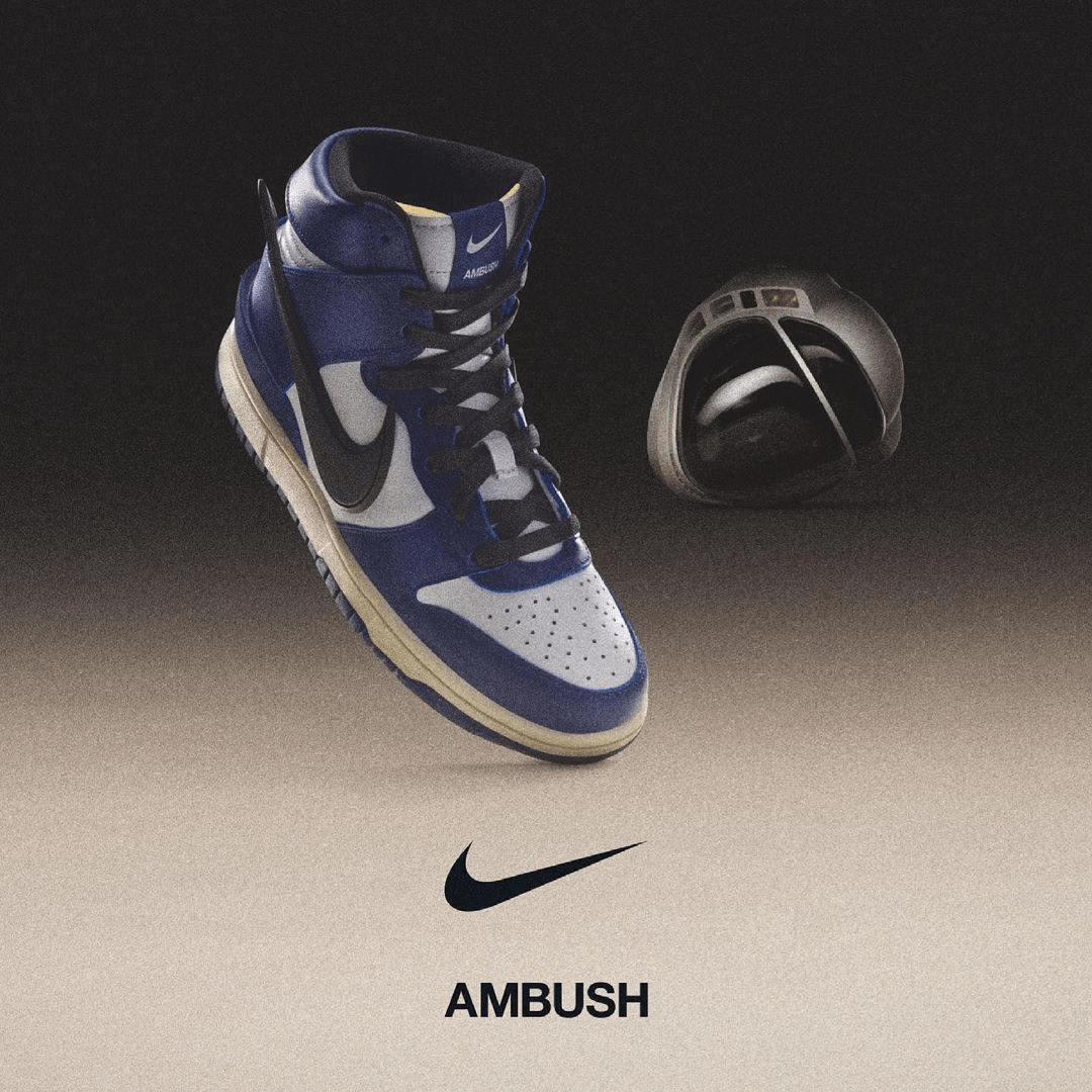 Giày Nike AMBUSH x Dunk High 'Deep Royal' CU7544-400 - Ảnh 4
