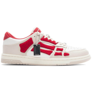 Giày Amiri Skel Top Low ‘White Red Chenille’ PF23MFS008-610