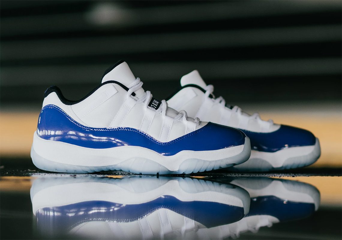 Giày Nike Air Jordan 11 Retro Low White 'Concord' AH7860-100 - Ảnh 3