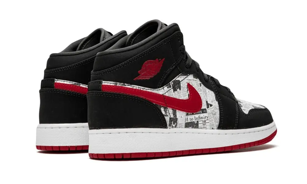 Giày Nike Air Jordan 1 Mid 'Newspaper Air Times' BQ6931-061 - Ảnh 6