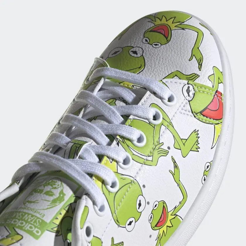 Giày Adidas The Muppets x Stan Smith 'Kermit The Frog Allover Print' FZ2707 - Ảnh 4