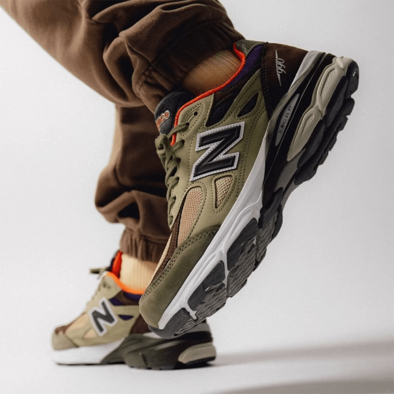 Giày New Balance Teddy Santis x 990v3 Made in USA ‘Tan Orange’ M990BT3 - Ảnh 2