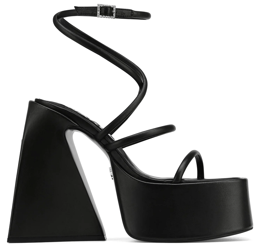 Giày cao gót Naked Wolfe ANGEL 'BLACK LEATHER'