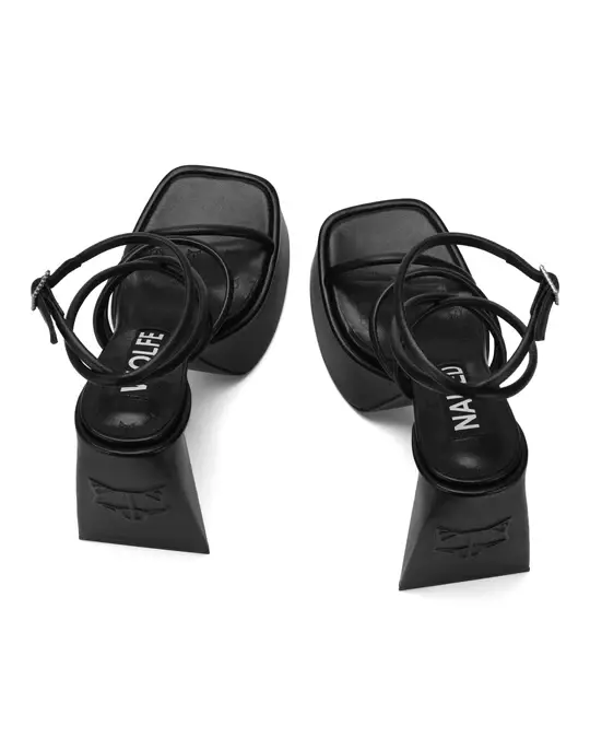 Giày cao gót Naked Wolfe ANGEL 'BLACK LEATHER' - Ảnh 5