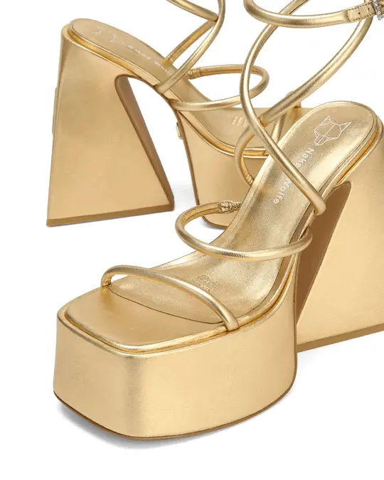 Giày cao gót Naked Wolfe ANGEL 'GOLD METALLIC' - Ảnh 4