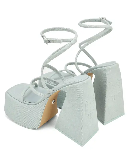 Giày cao gót Naked Wolfe ANGEL 'LIGHT DENIM' - Ảnh 3