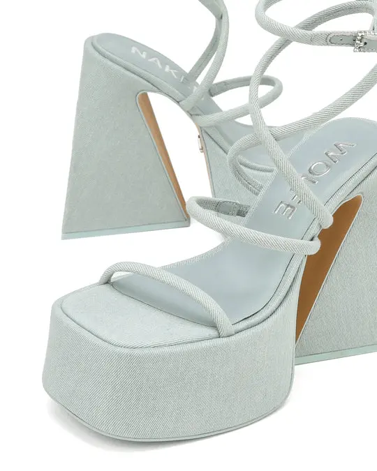 Giày cao gót Naked Wolfe ANGEL 'LIGHT DENIM' - Ảnh 4
