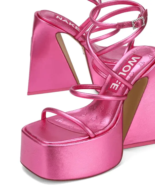 Giày cao gót Naked Wolfe ANGEL 'PINK METALLIC' - Ảnh 4