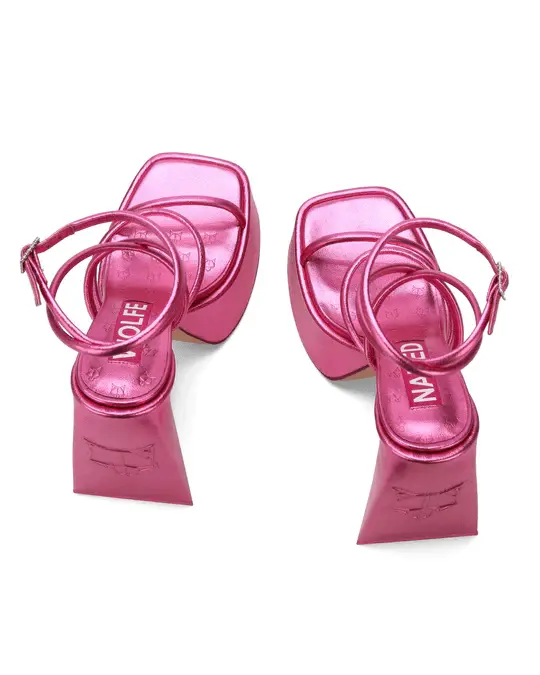 Giày cao gót Naked Wolfe ANGEL 'PINK METALLIC' - Ảnh 5