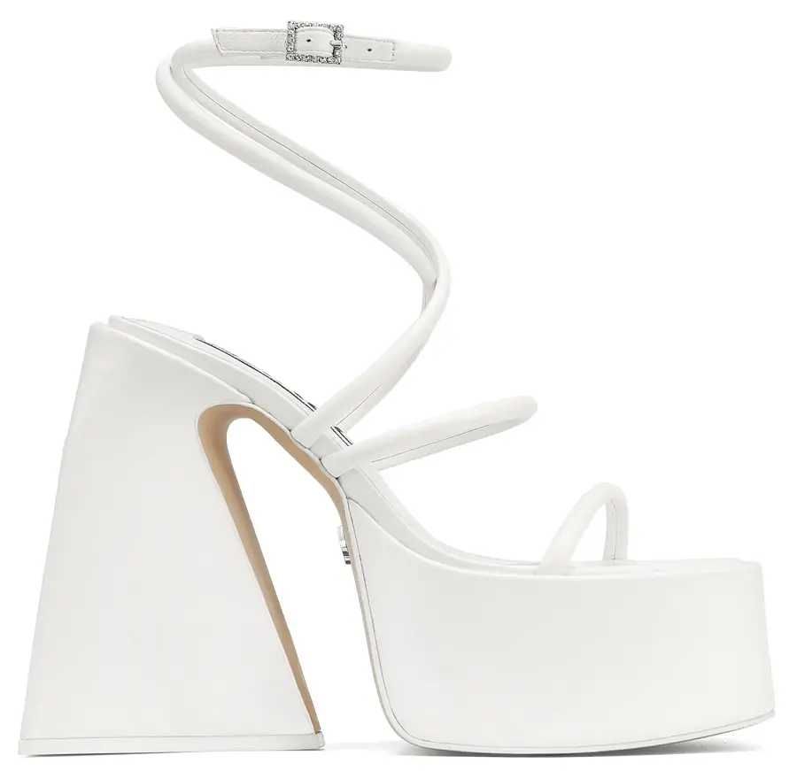 Giày cao gót Naked Wolfe ANGEL 'WHITE LEATHER'