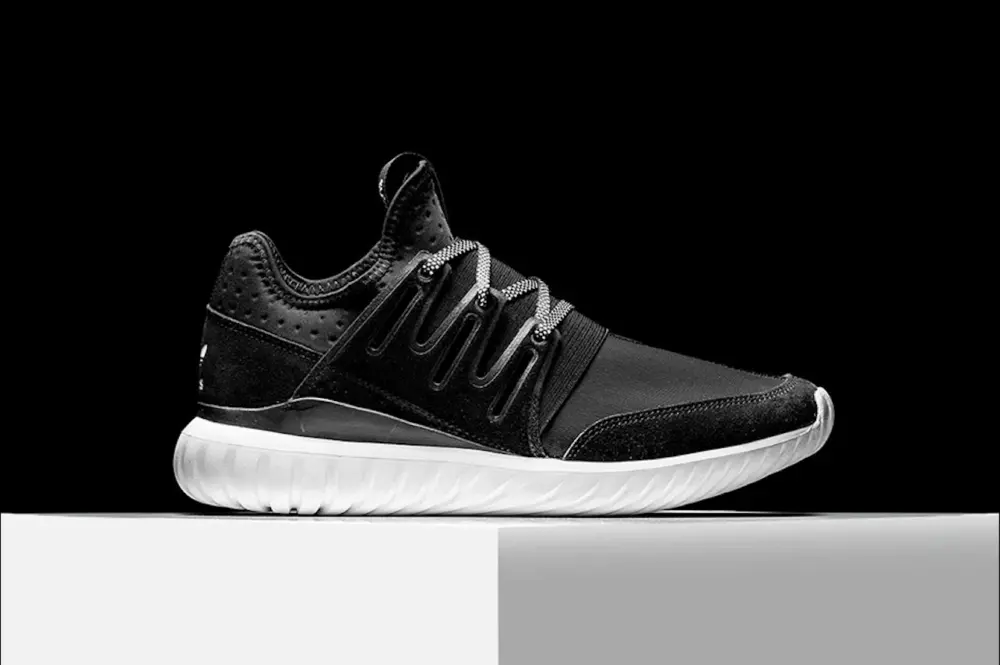 Giày Adidas Tubular Radial 'Black White' S80114 - Ảnh 4