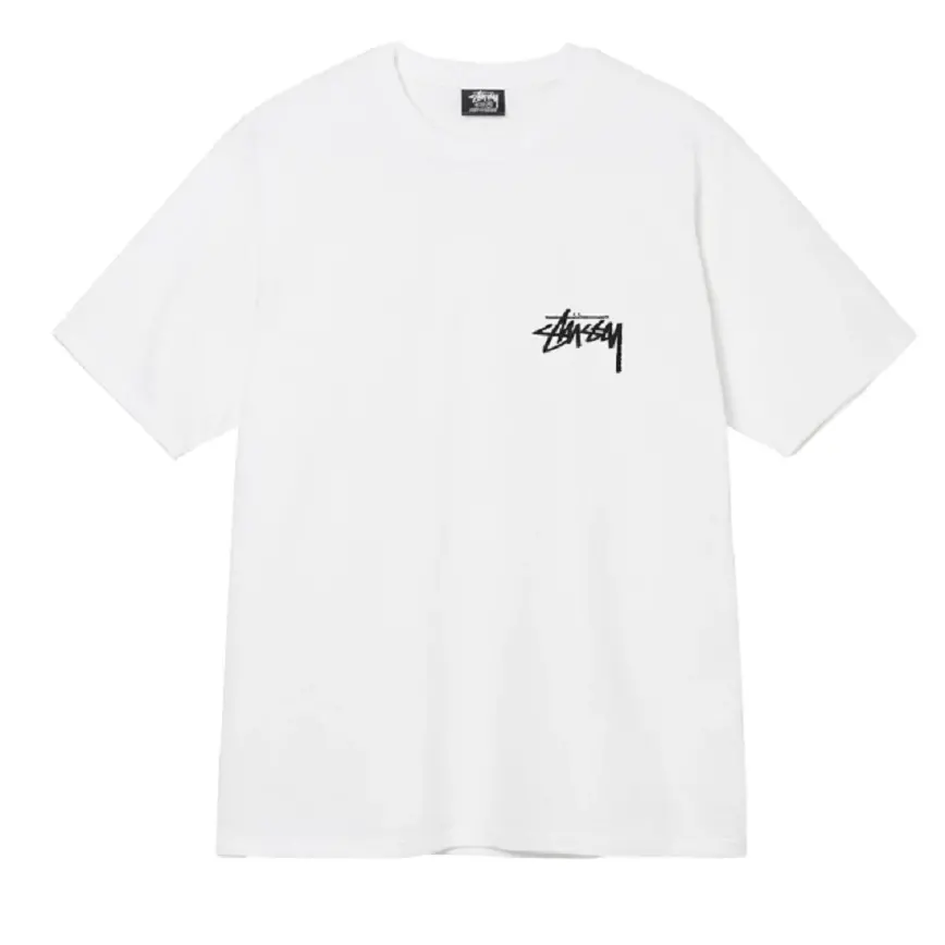 Áo Stussy SS22 Fuzzy Dice Tee 'White' 1904765-WHT