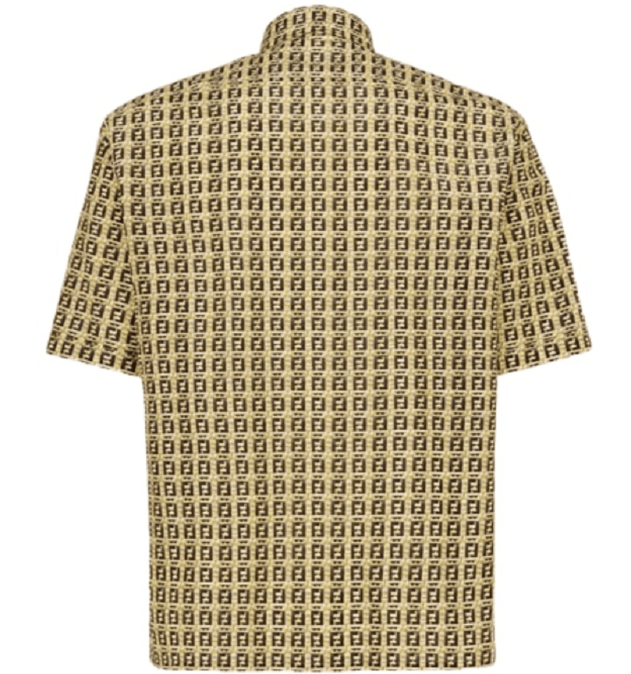 Áo Fendi Viscose Shirt 'Beige' FS0795AFXE-F0UNT - Ảnh 3