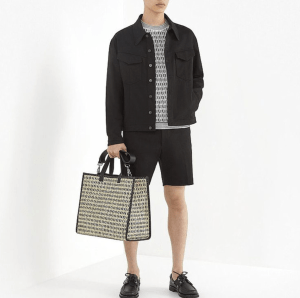 Alternative view of Quần Fendi Canvas Trousers 'Black' FB0521AFESF0QA1