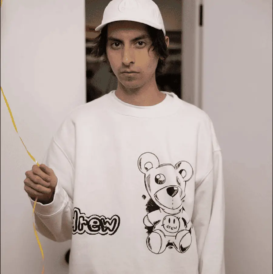Áo Drew House Theordore Sketch Crewneck Off White - Ảnh 3