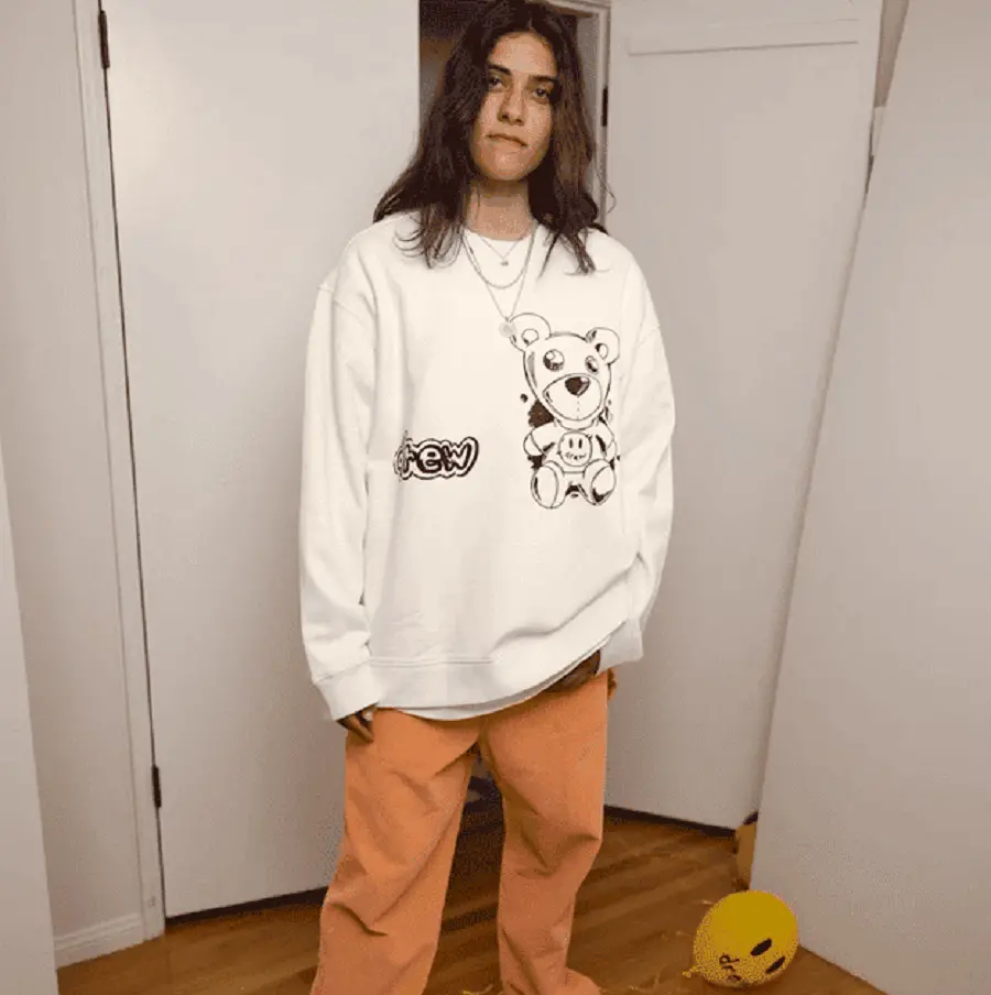 Alternative view of Áo Drew House Theordore Sketch Crewneck Off White