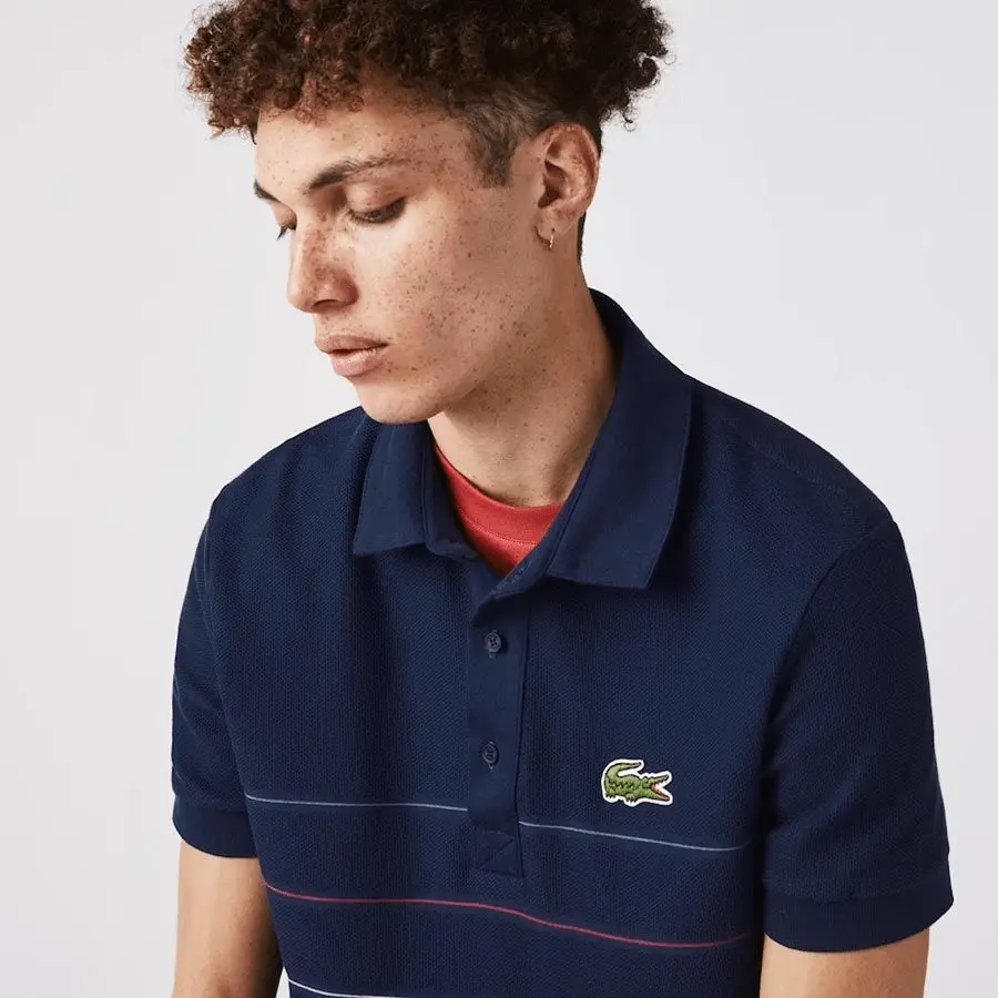 Áo Lacoste Men's MIF Chest 3 Color Polo PH9710-51G-KY0 - Ảnh 4