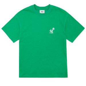 Áo MLB Smile Backlogo Overfit ‘Paisley Green’ 3ATSL6023-50GNL