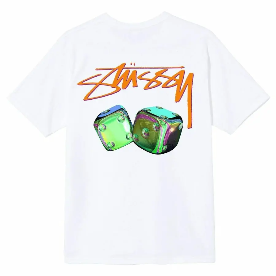 Alternative view of Áo Stussy Iridescent Dice T-shirt 'White'