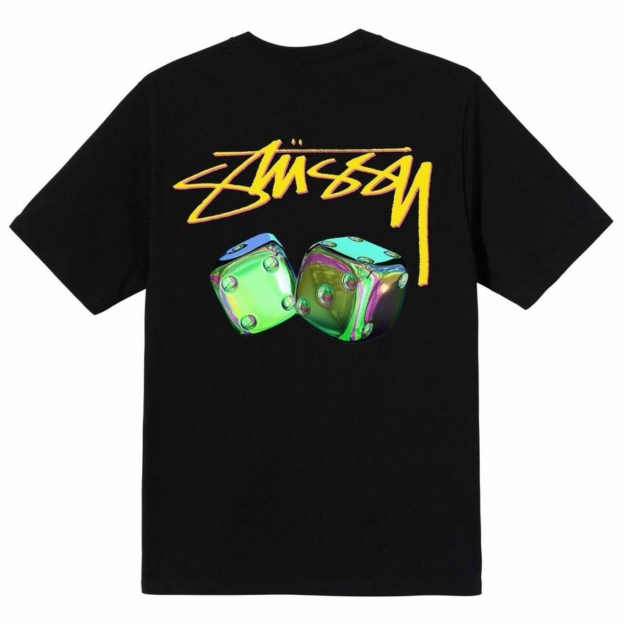 Áo Stussy Iridescent Dice T-shirt 'Black' - Ảnh 2