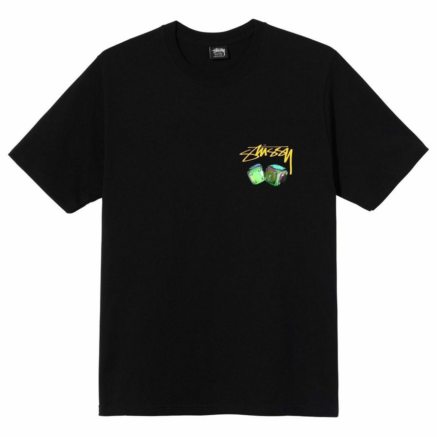 Áo Stussy Iridescent Dice T-shirt 'Black'