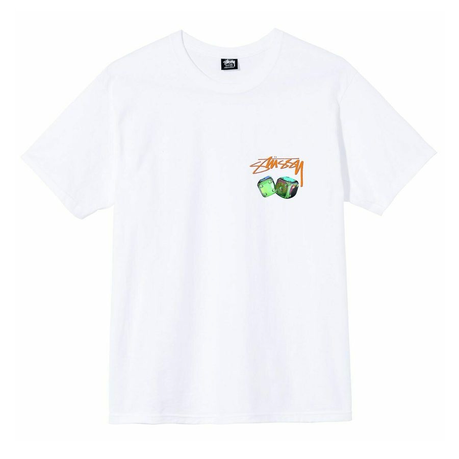 Áo Stussy Iridescent Dice T-shirt 'White'