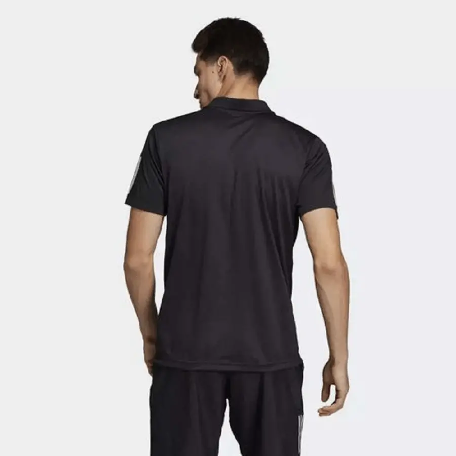 Áo Adidas 3 Stripes Club Polo Shirt Black DU0848 - Ảnh 3