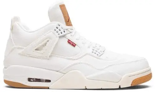 Giày Nike Air Jordan Levi's x Air Jordan 4 Retro 'White Denim' AO2571-100