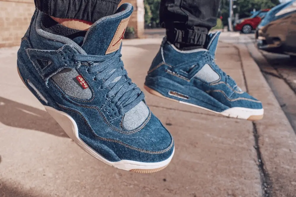 Giày Nike Air Jordan Levi's x Air Jordan 4 Retro 'Denim' AO2571-401 - Ảnh 4
