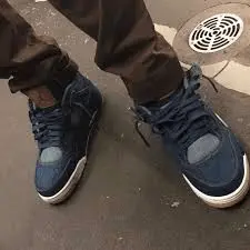 Giày Nike Air Jordan Levi's x Air Jordan 4 Retro 'Denim' AO2571-401 - Ảnh 5