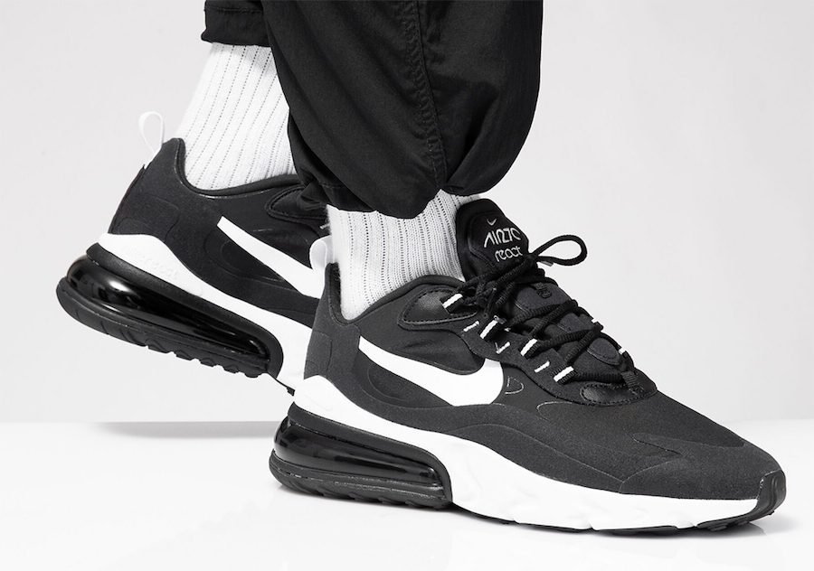 Giày Nike Air Max 270 React 'Black White' AO4971-004 - Ảnh 5