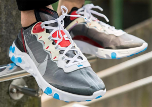 Alternative view of Giày Nike React Element 87 'Dark Grey' AQ1090-003
