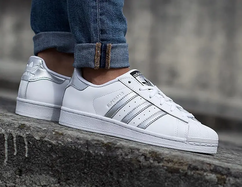 Giày Adidas Superstar 'White Silver Metallic' AQ3091 - Ảnh 4
