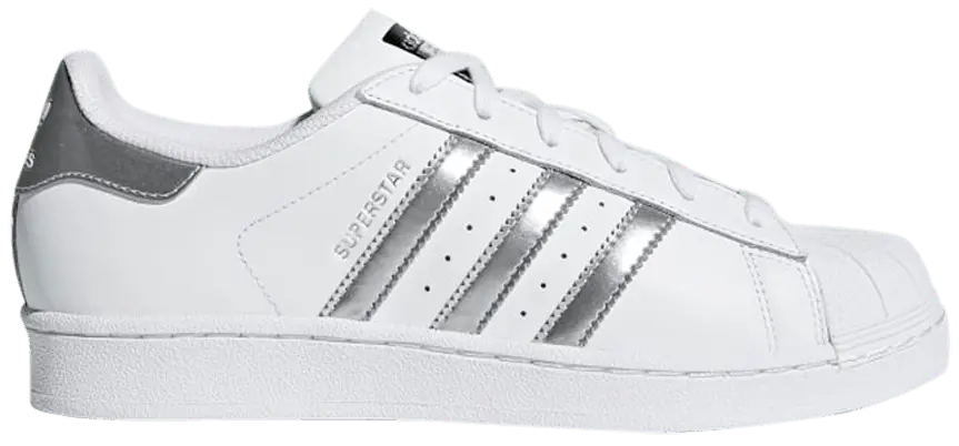 Giày Adidas Superstar 'White Silver Metallic' AQ3091