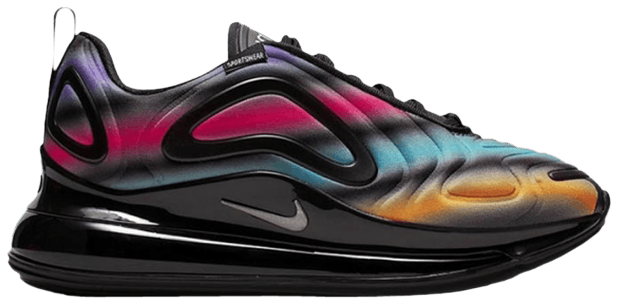 Giày Nike Air Max 720 'Black Neon Streaks' AQ3196-011