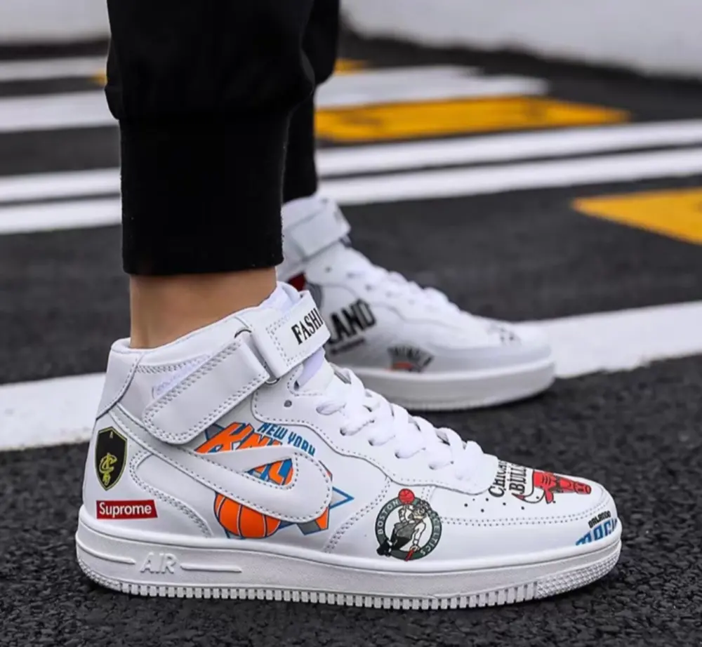 Giày Nike Supreme Air Force 1 07 'White' AQ8017-100 - Ảnh 4